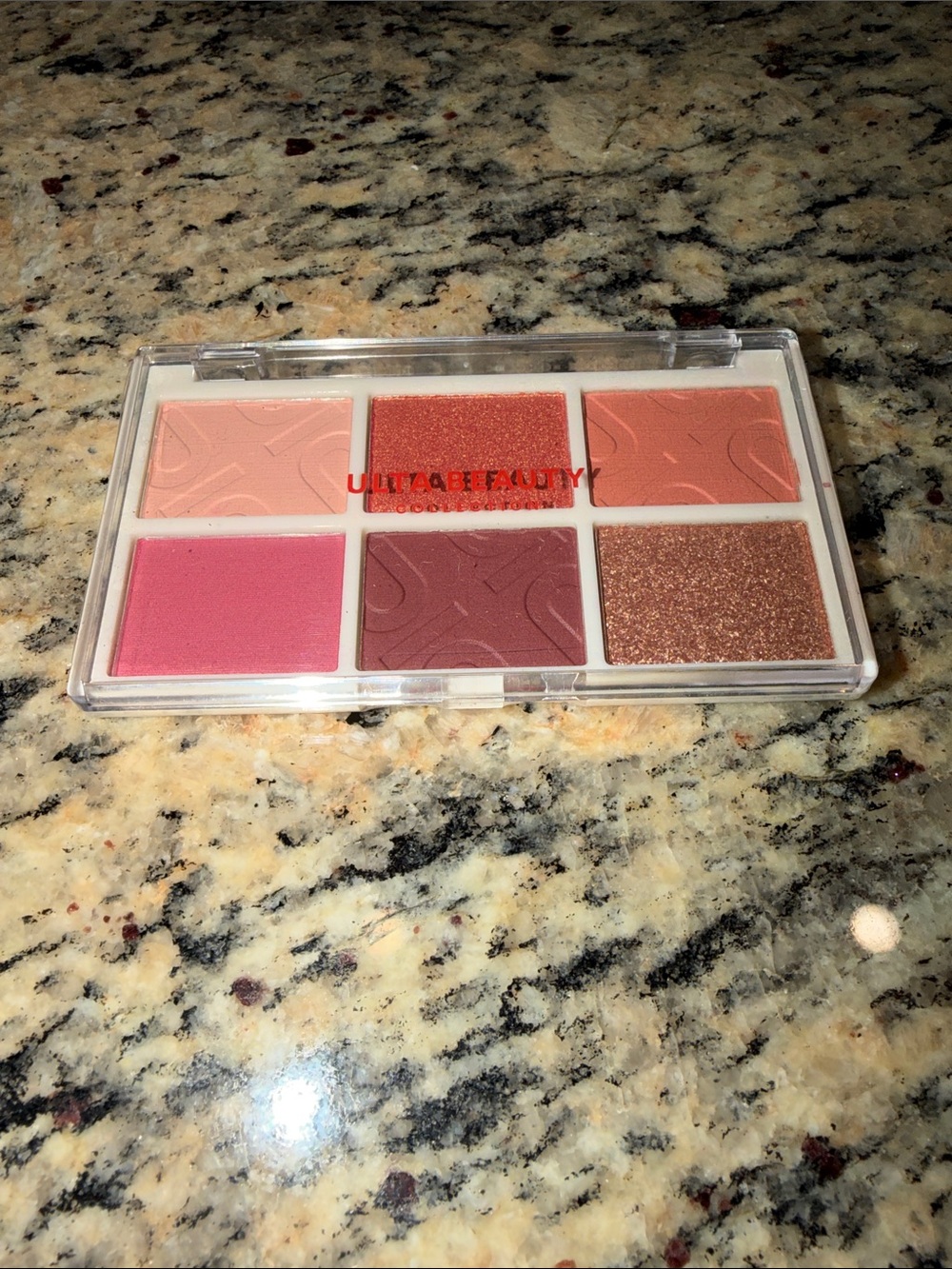 NWOT Ulta Beauty Pink & Peach Eyeshadow Palette - 6 Warm Shades